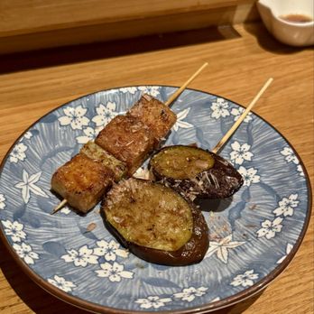 The Yakitori Bar - Negi Tofu ($2.60) & Eggplant ($2.60) - Japanese Near Me - Fremont, California The Yakitori Bar - Negi Tofu ($2.60) & Eggplant ($2.60) - Japanese Near Me - Fremont, California