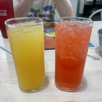 The Sand Dollar Beach Kitchen - Tropiscle cocktail(left) and Son of a Beach cocktail(right) - New American Near Me - Chesterfield, Virginia The Sand Dollar Beach Kitchen - Tropiscle cocktail(left) and Son of a Beach cocktail(right) - New American Near Me - Chesterfield, Virginia
