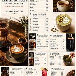 Drink menu