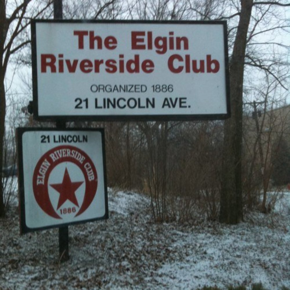 Elgin Riverside Club - a sign for the elgin riverside club - Sports Bars Near Me - Elgin, Illinois Elgin Riverside Club - a sign for the elgin riverside club - Sports Bars Near Me - Elgin, Illinois