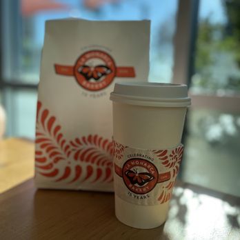 La Monarca Bakery & Cafe - Concha and a cafe Oaxaca, yum ! - Bakeries Near Me - Pico Rivera, California