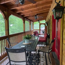 The Lodge - Side patio.