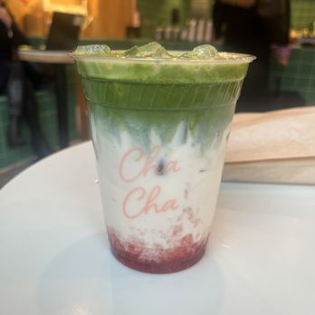 Cha Cha Matcha - Strawberry matcha with oat milk. - Coffee & Tea Near Me - New York, New York Cha Cha Matcha - Strawberry matcha with oat milk. - Coffee & Tea Near Me - New York, New York