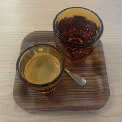 Likewise Coffee - Double espresso with tonic.