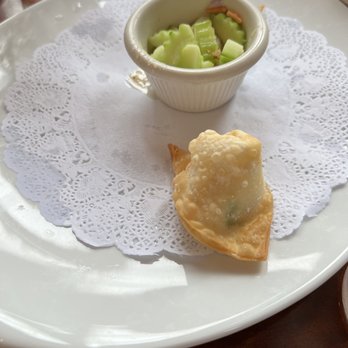 Thai Palace - Fried Wonton w/Cream Cheese and Plum Sauce - Thai Near Me - San Clemente, California