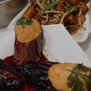 Tim Ho Wan - F3. Deep Fried Eggplant with Shrimp - Dim Sum Near Me - Irvine, California