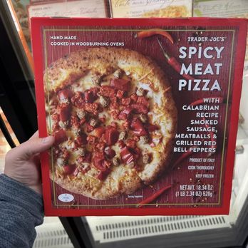 Trader Joe's - Spicy Meat Pizza - Not recommended. Skip! - Grocery Near Me - Santa Monica, California Trader Joe's - Spicy Meat Pizza - Not recommended. Skip! - Grocery Near Me - Santa Monica, California