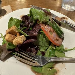Dinner salad, yum!