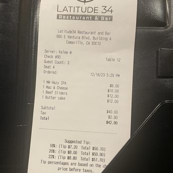 Latitude 34 - New American Near Me - Camarillo, California Latitude 34 - New American Near Me - Camarillo, California