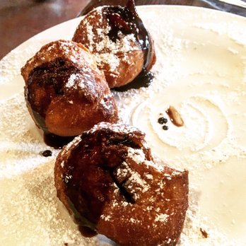 45 South Cafe - The Beignets, white chocolate mocha and front of 45 South Cafe! - Wine Bars Near Me - Norcross, Georgia