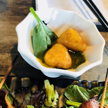 Taiyo - a plate of appetizers and a bowl of salad - Sushi Bars Near Me - Longueuil, Quebec Taiyo - a plate of appetizers and a bowl of salad - Sushi Bars Near Me - Longueuil, Quebec