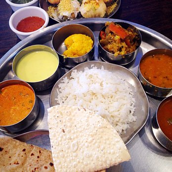 Shiv Sagar - Thali in front and dahl Puri in back - Indian Near Me - Houston, Texas Shiv Sagar - Thali in front and dahl Puri in back - Indian Near Me - Houston, Texas