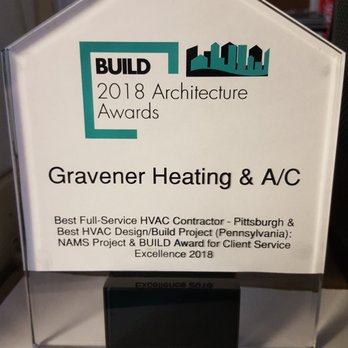 Gravener Heating & Air Conditioning - Proud to accept the Build award for 2018. - Heating & Air Conditioning/HVAC Near Me - Pittsburgh, Pennsylvania