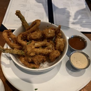 Liberty Kitchen & Oysterette - Calamari, Shrimp and Asparagus - New American Near Me - Houston, Texas Liberty Kitchen & Oysterette - Calamari, Shrimp and Asparagus - New American Near Me - Houston, Texas