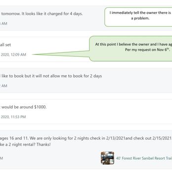 Luxurious RV Rentals - 9 min after Reserving. I contact owner about the problem. Total charge 48 hours rental was $1300+ - RV Rental Near Me - West Palm Beach, Florida Luxurious RV Rentals - 9 min after Reserving. I contact owner about the problem. Total charge 48 hours rental was $1300+ - RV Rental Near Me - West Palm Beach, Florida