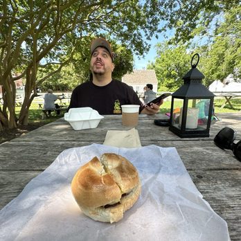Mobjack Coffee Roasters and Petite Cafe - Bagel sandwich - Coffee Roasteries Near Me - Yorktown, Virginia