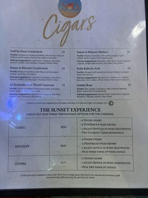 Menu photo 1 Sunset Lounge Nashville, TN