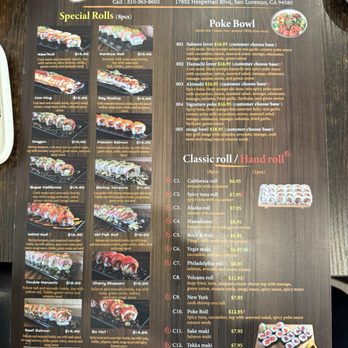 Oh Fish Sushi & Kitchen - Menu - Sushi Bars Near Me - San Lorenzo, California Oh Fish Sushi & Kitchen - Menu - Sushi Bars Near Me - San Lorenzo, California