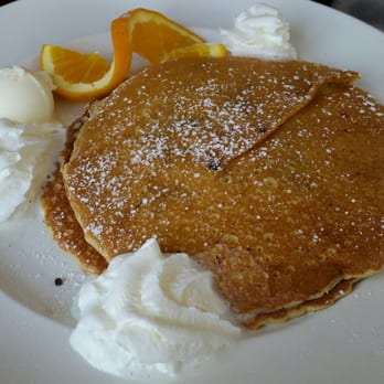 Nudy's Cafe - Chocolate chip pecan pancakes with whipped cream! - American Near Me - Wayne, Pennsylvania