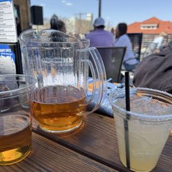 Beer pitcher & tequila drink