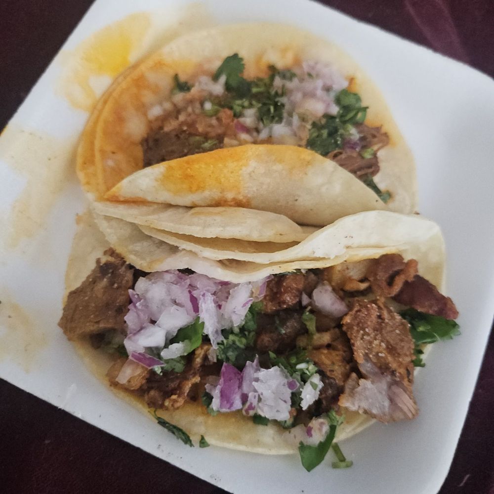 Birria taco & Pastor taco - BLAND AF Birria taco & Pastor taco - BLAND AF