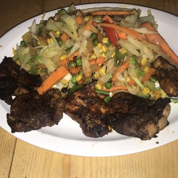 Norah's Irie - Jerk Pork and sautéed vegetables - Caribbean Near Me - Long Branch, New Jersey