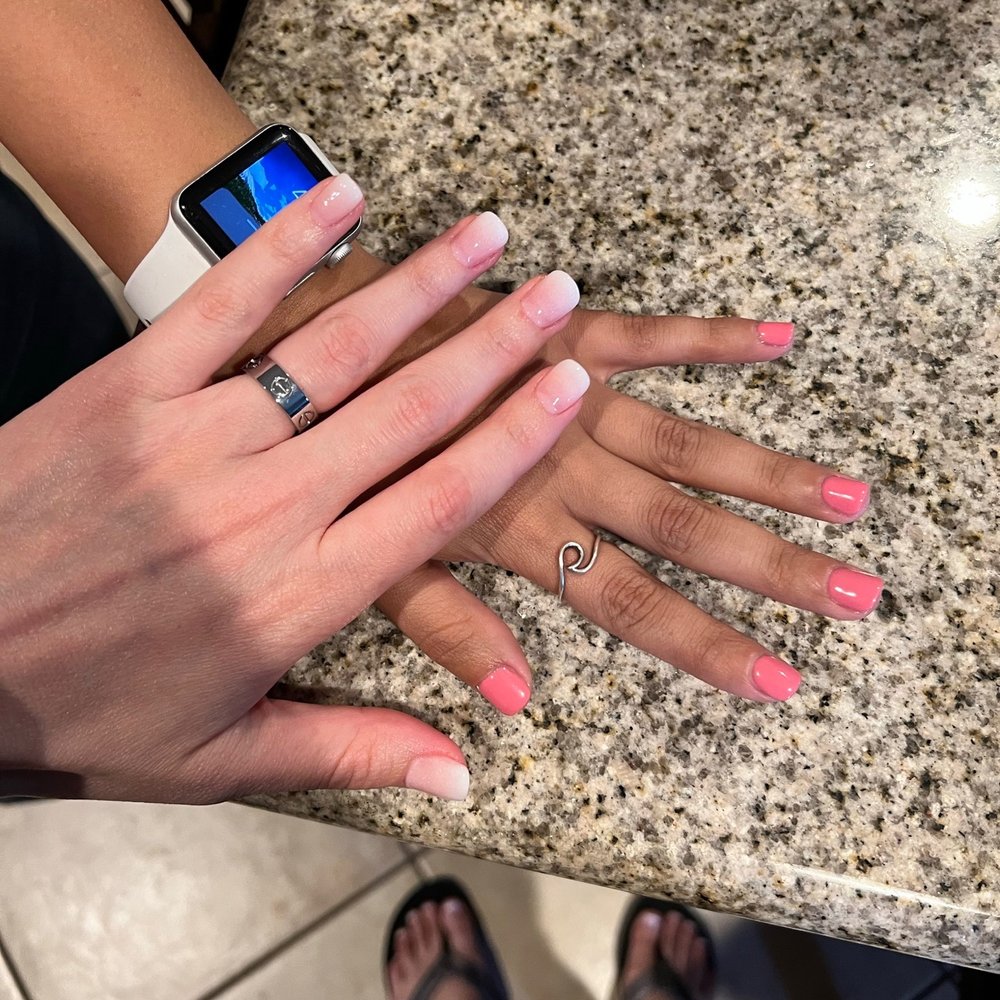 Double OO Nails & Spa - Freshly done for myself and my MOH. - Nail Salons Near Me - Corona, California Double OO Nails & Spa - Freshly done for myself and my MOH. - Nail Salons Near Me - Corona, California