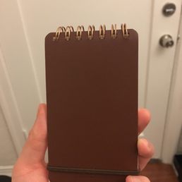 Leather spiral notebook with lined and blank pages. Leather spiral notebook with lined and blank pages.