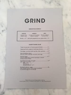 Menu photo 5 Covent Garden Grind London, XGL Menu photo 5 Covent Garden Grind London, XGL