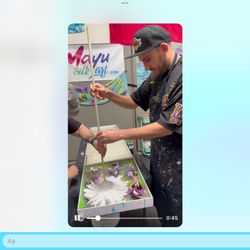 Mayu Silk Art - Savonn's main squeeze SBoy made a whimsical flower