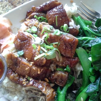 Brown Sugar Cafe - Roasted boneless duck with Chinese Broccoli & rice - Thai Near Me - Boston, Massachusetts Brown Sugar Cafe - Roasted boneless duck with Chinese Broccoli & rice - Thai Near Me - Boston, Massachusetts