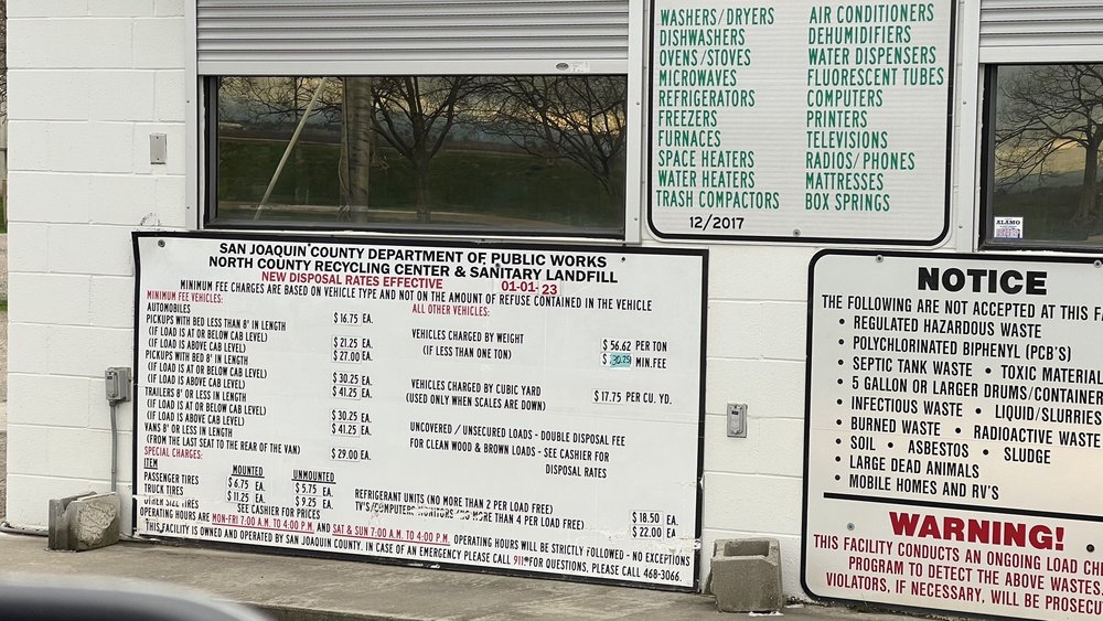 NORTH COUNTY RECYCLING CENTER & SANITARY LANDFILL Updated August 2024