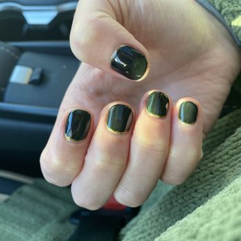 David's Nails - Gel mani with design - Nail Salons Near Me - Walnut Creek, California