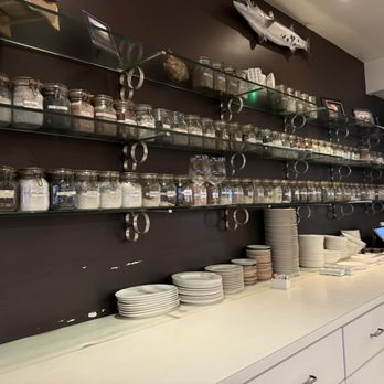 Sea Salt - A wall of spices - Seafood Near Me - Naples, Florida Sea Salt - A wall of spices - Seafood Near Me - Naples, Florida