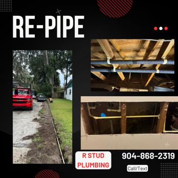 R Stud Plumbing - "100% satisfied with the work completed. The team helped us with a full re-pipe of our home. Highly recommend for any plumbing needs!" Brian - Plumbing Near Me R Stud Plumbing - "100% satisfied with the work completed. The team helped us with a full re-pipe of our home. Highly recommend for any plumbing needs!" Brian - Plumbing Near Me