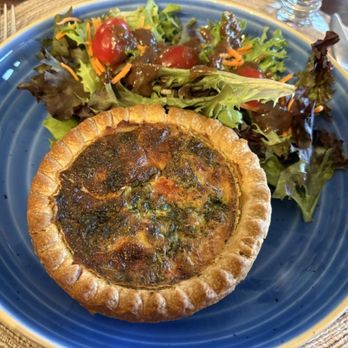 Gabriel Archer Tavern - Quiche of the Day: Turkey, Potato, Spinach and Cheese with side salad - New American Near Me - Williamsburg, Virginia