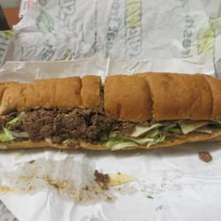 Subway - Foot-long Philly cheese steak sandwich ($8.75)