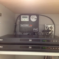 Professional install in my retail store. Clean - bundled wires.