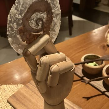 KUUK - Mayan Octopus course (pressed octopus chip served with three sauces) - Yucatan Near Me - Mérida, YUC