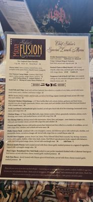 Menu photo 7 Mayan Fusion Fort Bragg, CA