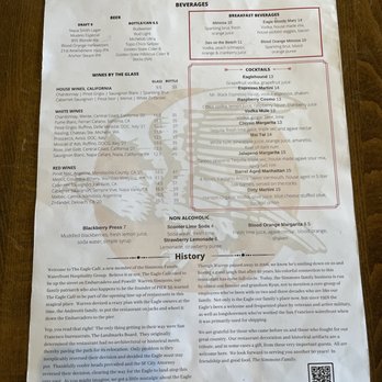 Eagle Cafe - Menu 5/2023 - New American Near Me - San Francisco, California Eagle Cafe - Menu 5/2023 - New American Near Me - San Francisco, California