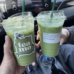 Matcha Latte (Left) Pandan Matcha Latte (Right) Matcha Latte (Left) Pandan Matcha Latte (Right)