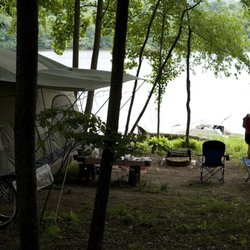 Stonewall Resort State Park - Tent camping at Briar Point Campground - Stonewall Resort State Park
