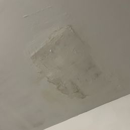 Leak coming from my bathroom. This is the ceiling in the garage.