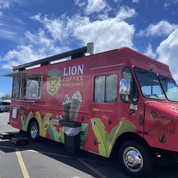 Lion Coffee Mobile Cafe - a red food truck - Coffee & Tea Near Me