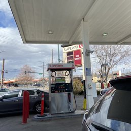 a car at a gas station a car at a gas station