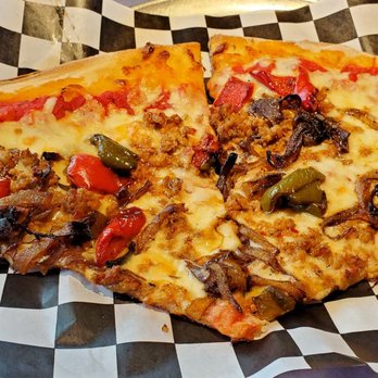 Tomato Jake's - The Black Cadillac: roasted veggies and meat. - Pizza Near Me - Durham, North Carolina
