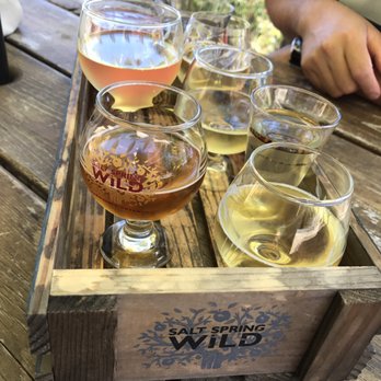 Salt Spring Wild Cider - Full flight with 9 tastings - Cideries Near Me - Salt Spring Island, British Columbia