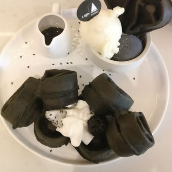 Light Cafe - Charcoal black sesame waffle - Cafes Near Me - Toronto, Ontario Light Cafe - Charcoal black sesame waffle - Cafes Near Me - Toronto, Ontario