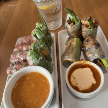 Brodard Chateau - Nem nuong & soft shell crab spring rolls - Vietnamese Near Me - Garden Grove, California